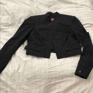 Black cropped jacket